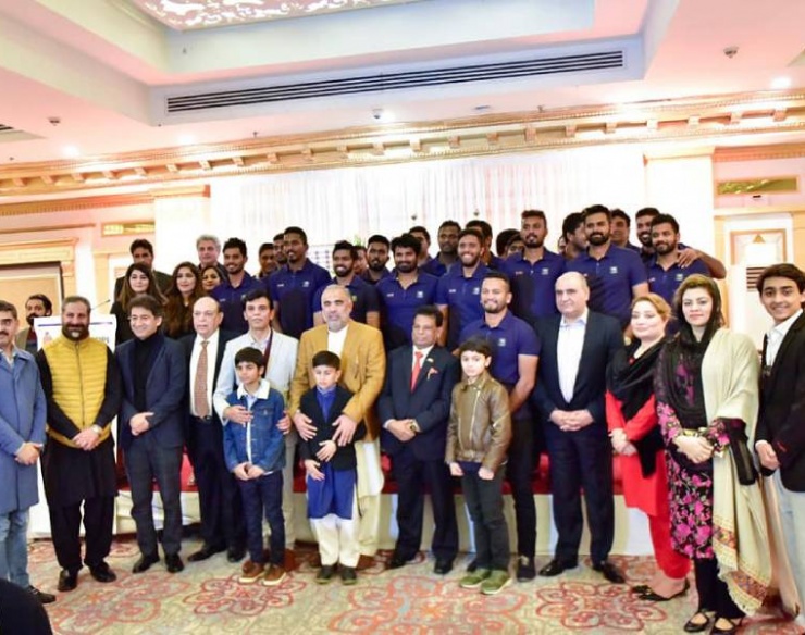 Hosted visiting Sri Lankan Cricket team to a dinner last night at Marriott hotel