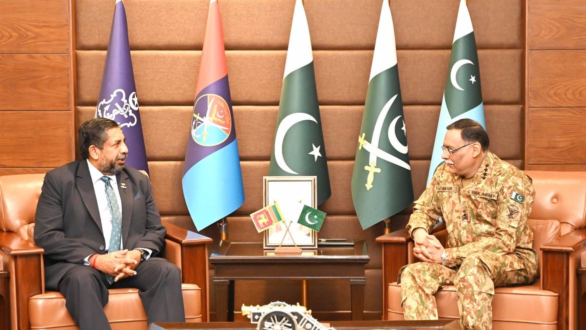 Admiral Ravindra C Wijegunaratne High Commissioner of Sri Lanka to Pakistan called on the Chairman Joint Chief of Staff Committee
