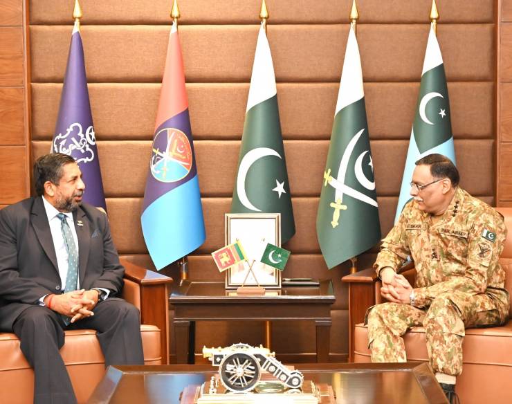 Admiral Ravindra C Wijegunaratne High Commissioner of Sri Lanka to Pakistan called on the Chairman Joint Chief of Staff Committee