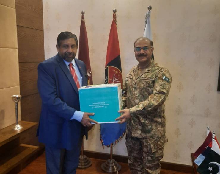 Consignment of human eye corneas donated by Sri Lanka to Pakistan