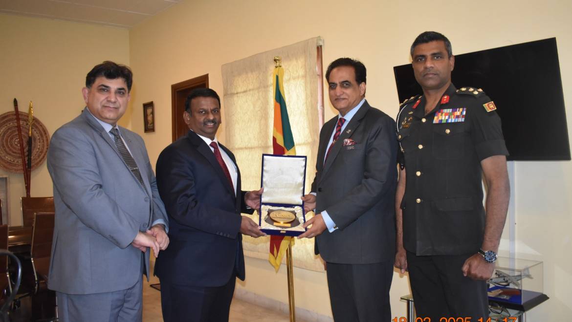 Vice Admiral Ahmed Saeed, President of NIMA Pakistan, Meets Sri Lankan Acting High Commissioner to Discuss Maritime Collaborations