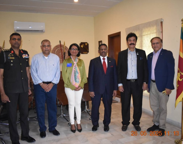 Senior Rotarians from Sri Lanka and Pakistan Visit Sri Lankan High Commission in Islamabad