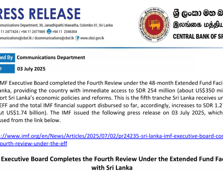 Completion of the Fourth Review Under the IMF