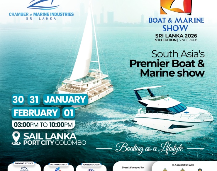 Boat & Marine Show Sri Lanka, 30th January – 01st February 2026 At Colombo Port City