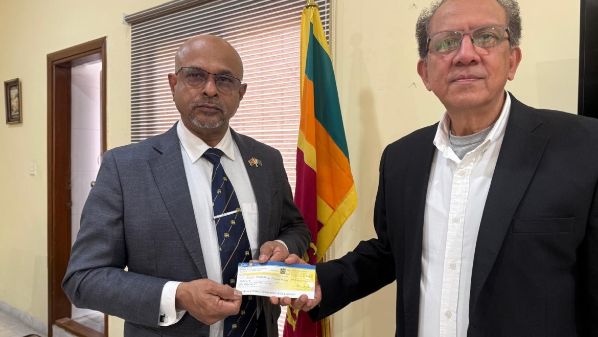 High Commission Receives Donation for Affected Sri Lankans from M. H. Wali Muhammad & Co., Gujranwala, Pakistan