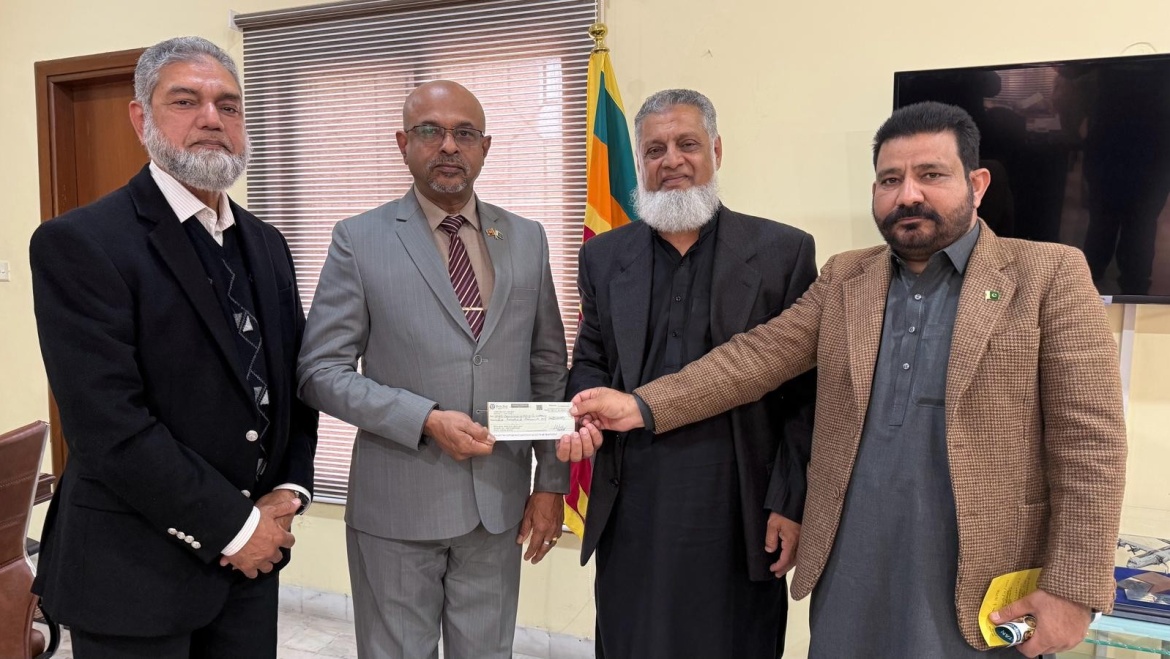 High Commission Receives Donation for Affected Sri Lankans from Pakistan Cleft Lip & Plate Association