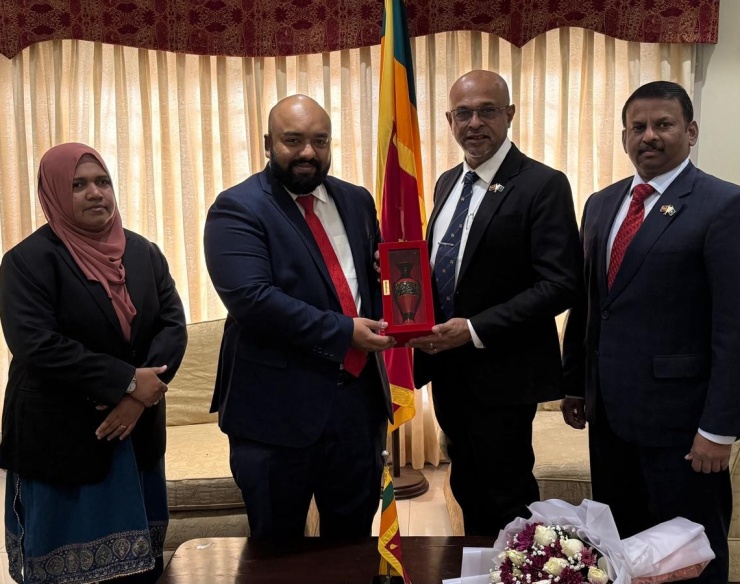 High Commissioner of Maldives to Pakistan Pays Courtesy Call on Sri Lanka High Commissioner to Pakistan